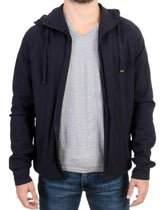 Costume National Blue hooded cotton sweater -   -  Costume National.